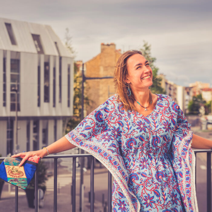 Caftan bleu indien – Image 2